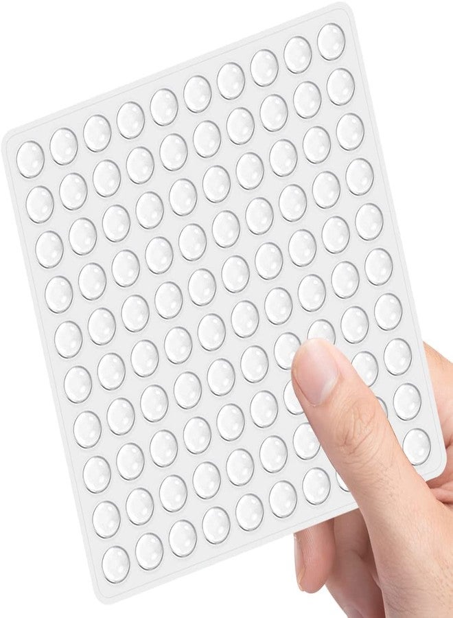 DROPOSALE Door Bumpers Clear Self Adhesive Pads, Cabinet Stoppers, Rubber Bumpers For Drawers, Cupboards, Cutting Boards, Glass Tops, Picture Frames, Kitchen Furniture (100) - Image 1